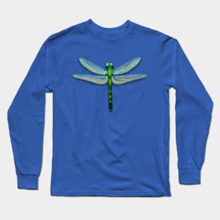 Green Cosmic Dragonfly Long Sleeve T-Shirt